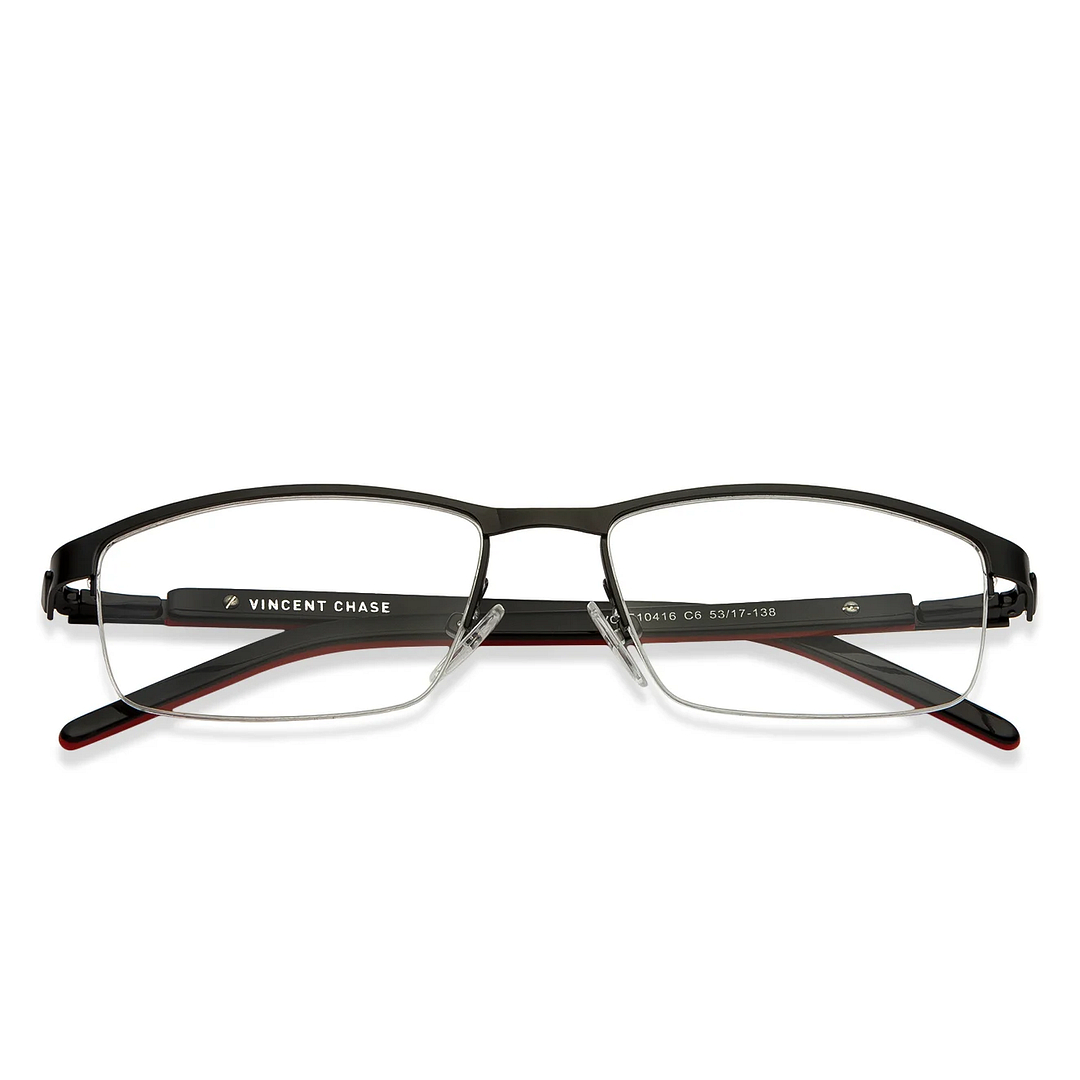 Vincent Chase Online Black Half Rim Rectangle right side