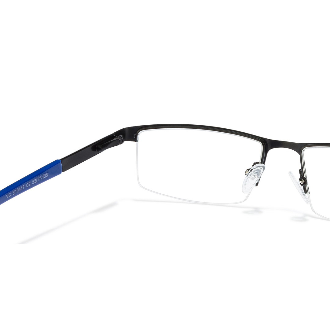 Vincent Chase Online Black Half Rim Rectangle left side