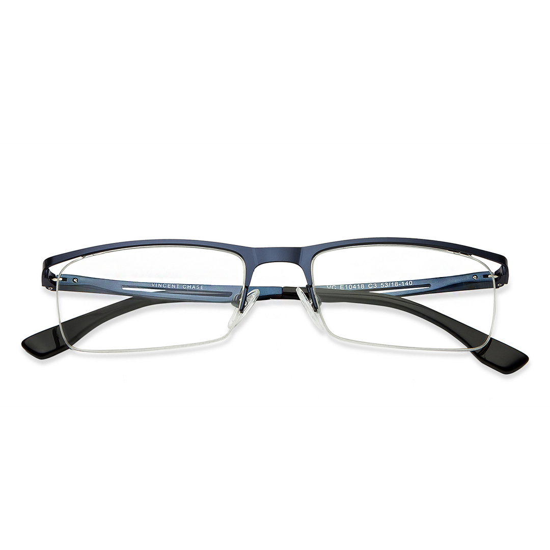 Vincent Chase Online Sky Blue Half Rim Rectangle right side