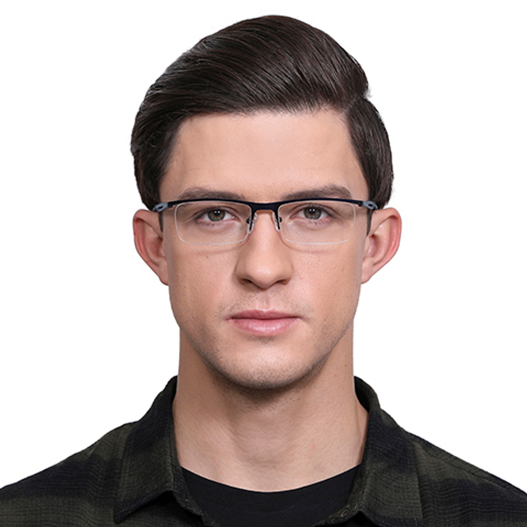 Vincent Chase Online Sky Blue Half Rim Rectangle left side