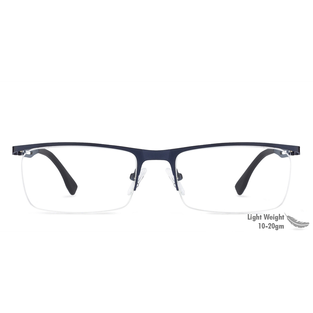 Vincent Chase Online Sky Blue Half Rim Rectangle left side