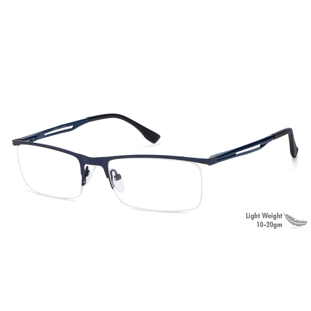 Vincent Chase Online Sky Blue Half Rim Rectangle right side