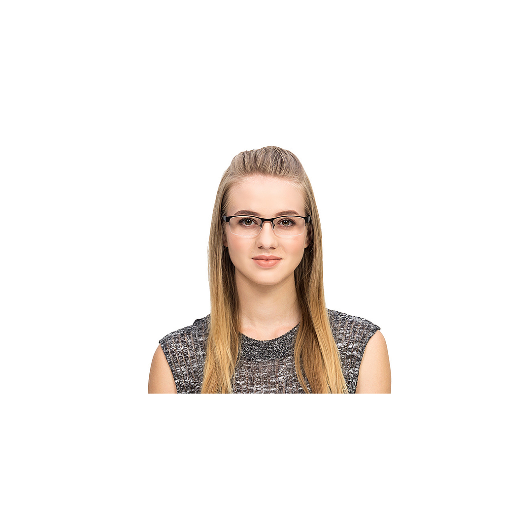 Vincent Chase Online Black Half Rim Rectangle right side