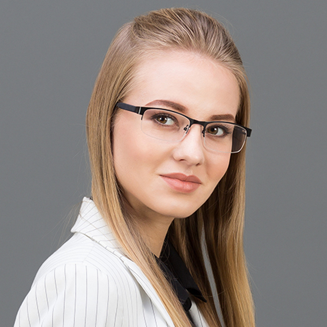Vincent Chase Online Black Half Rim Rectangle left side