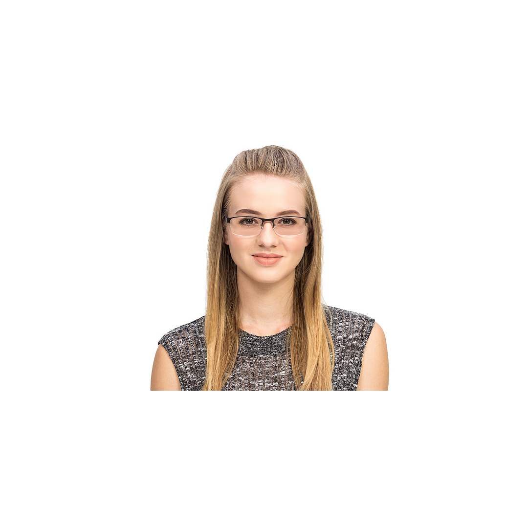 Vincent Chase Online Light Brown Half Rim Rectangle right side