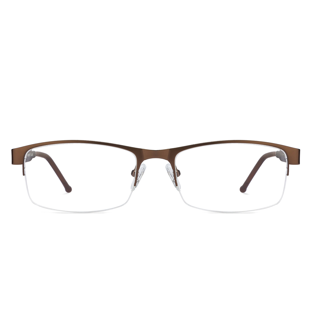 Vincent Chase Online Light Brown Half Rim Rectangle left side