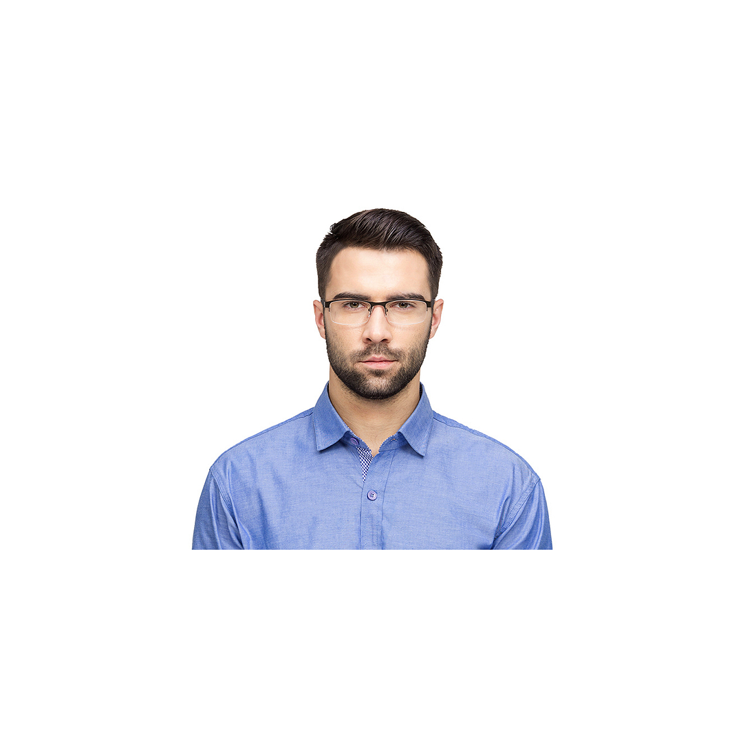 Vincent Chase Online Light Brown Half Rim Rectangle left side