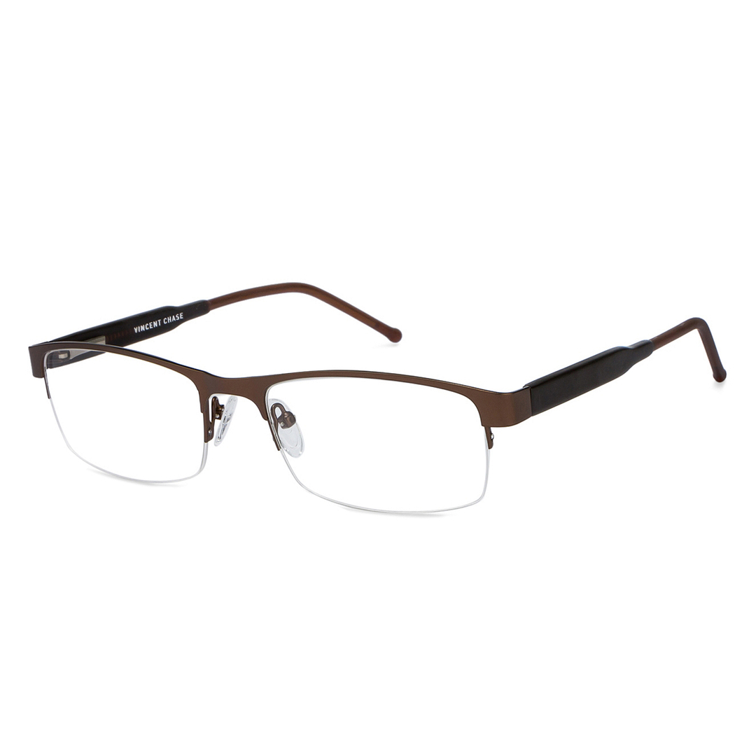Vincent Chase Online Light Brown Half Rim Rectangle left side