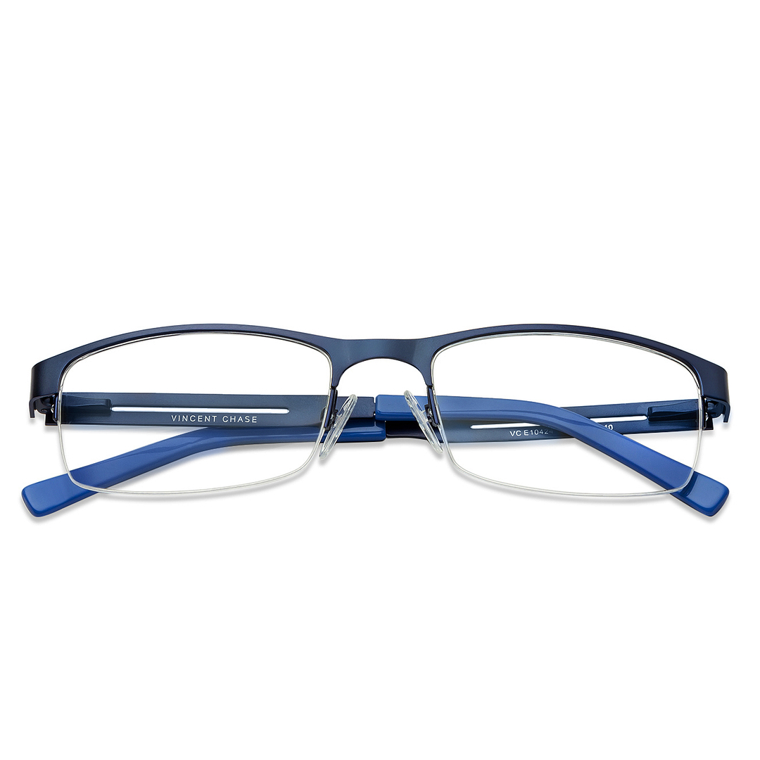 Vincent Chase Online Sky Blue Half Rim Rectangle right side