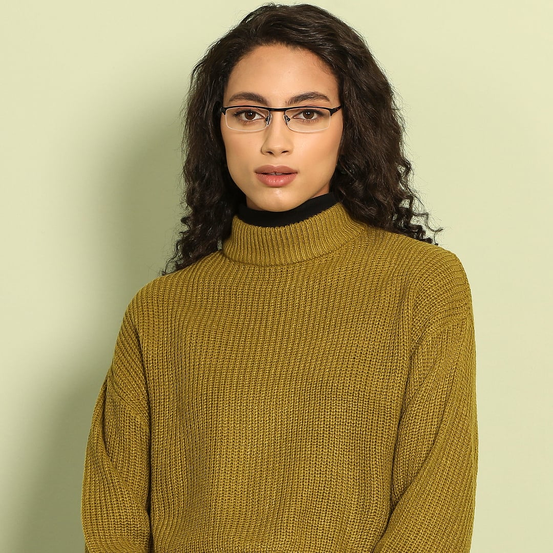Vincent Chase Online Black Half Rim Rectangle right side