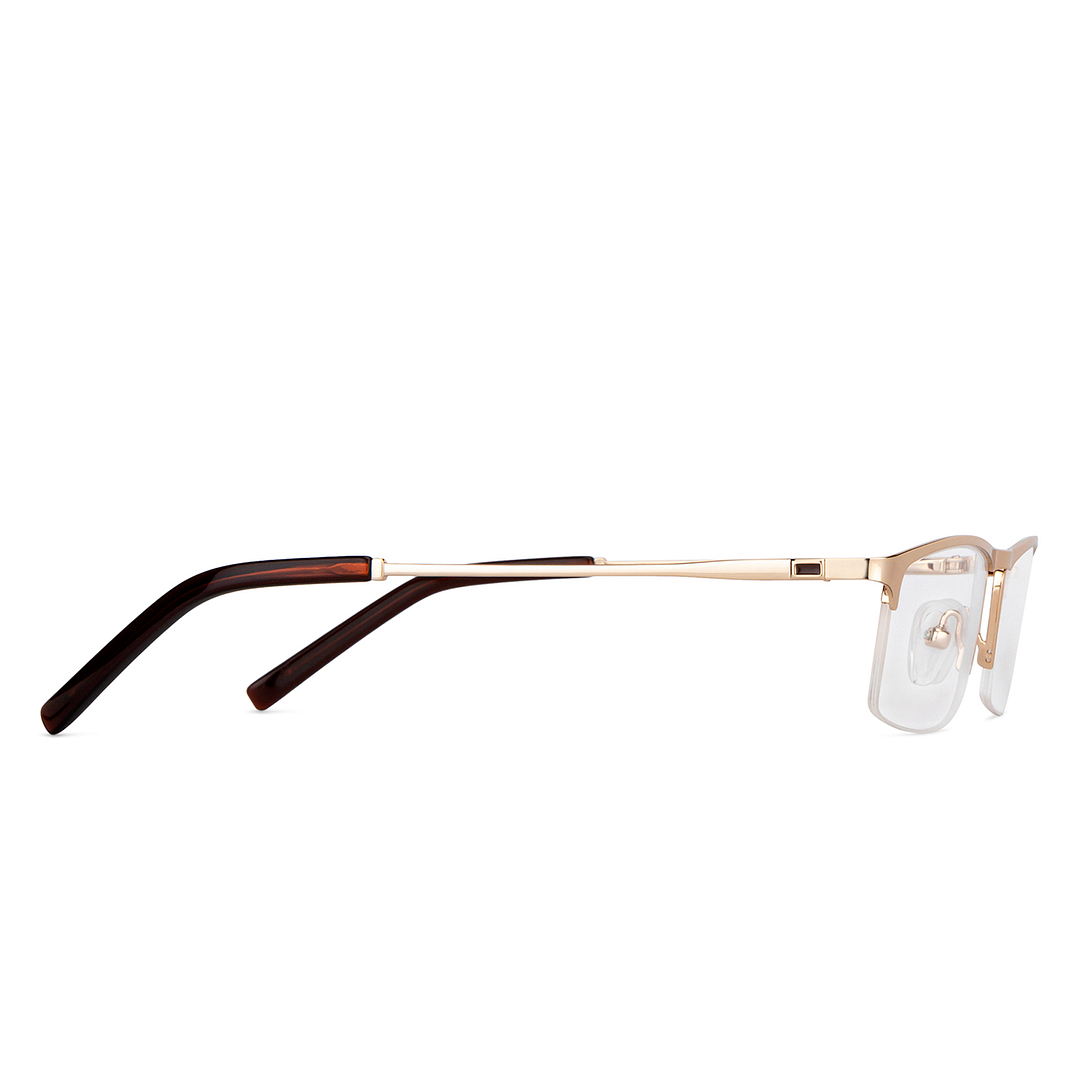 Vincent Chase Online Gold Half Rim Rectangle left side