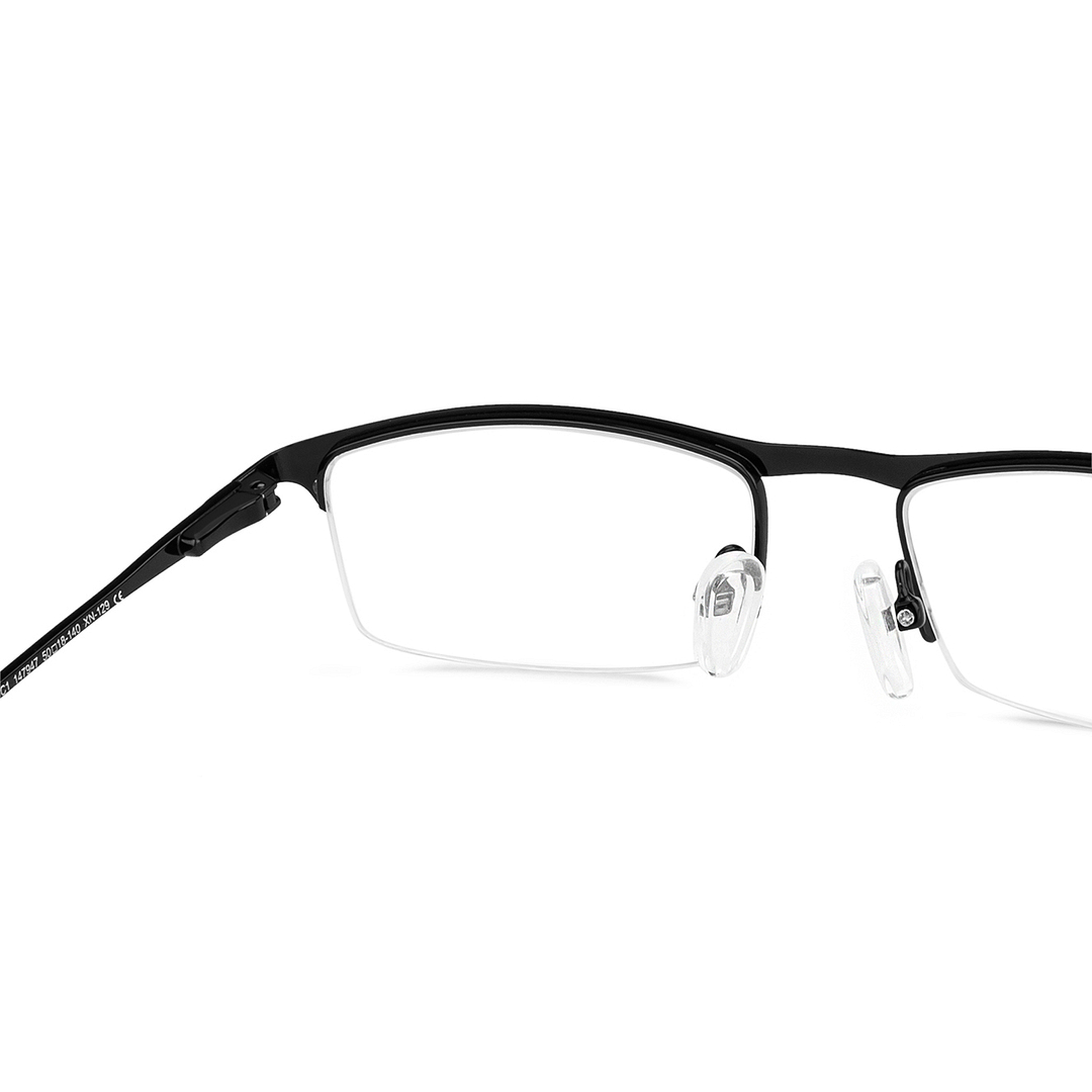 Vincent Chase Black Half Rim Rectangle right side