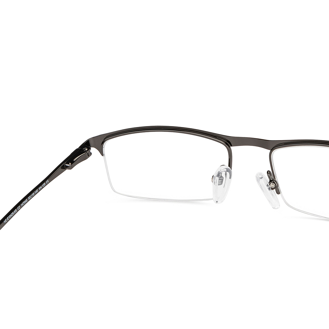 Vincent Chase Online Mid Gunmetal Half Rim Rectangle right side