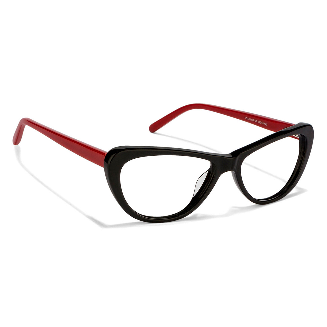 Vincent Chase Online Black Full Rim Cat Eye left side