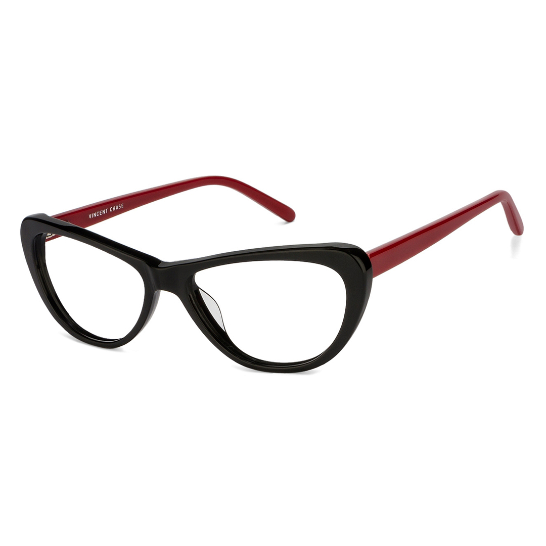 Vincent Chase Online Black Full Rim Cat Eye left side