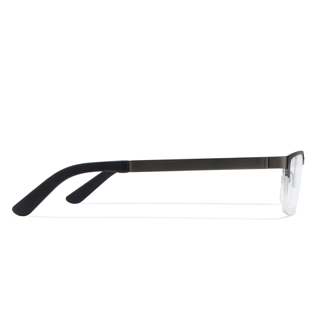Vincent Chase Online Mid Gunmetal Half Rim Rectangle left side