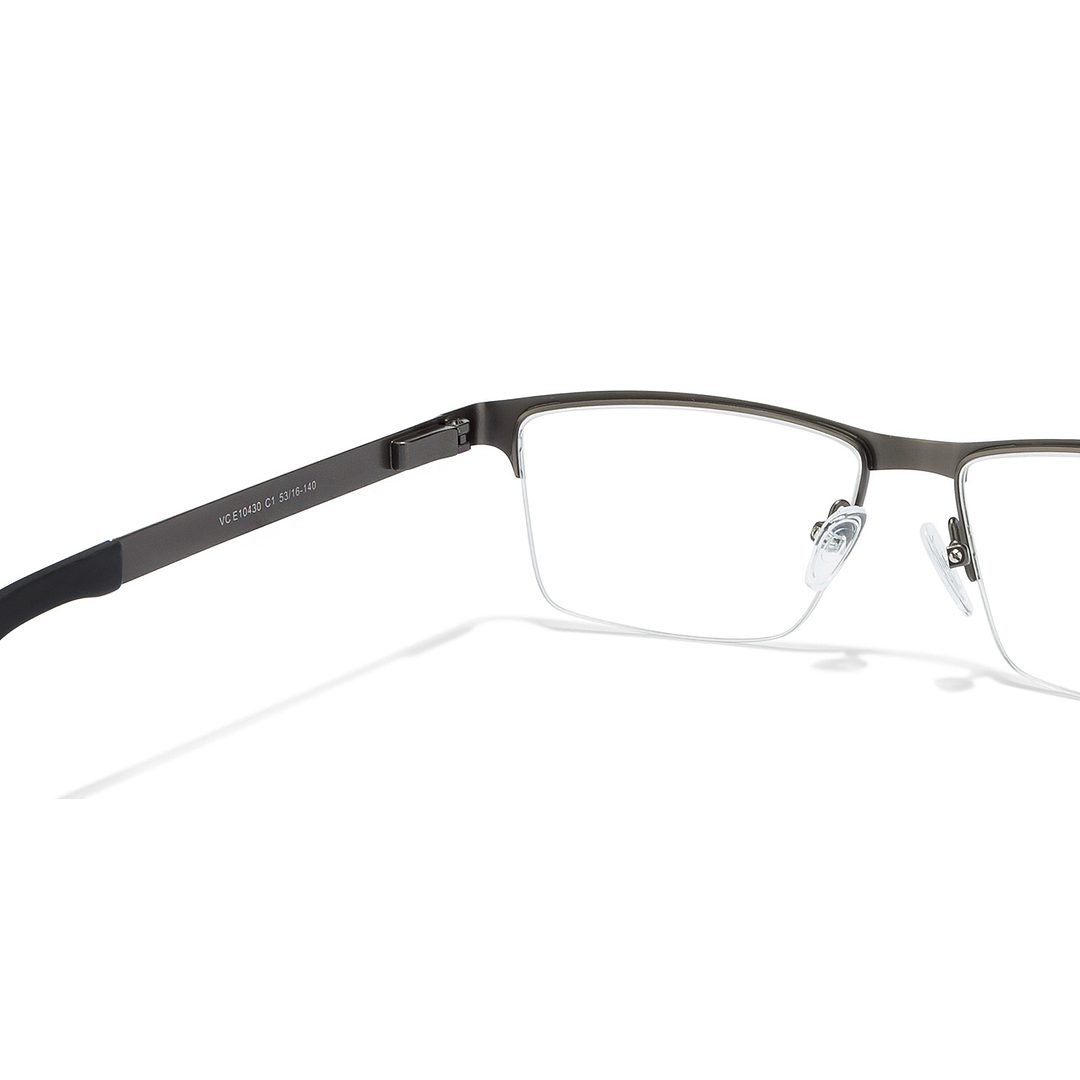 Vincent Chase Online Mid Gunmetal Half Rim Rectangle right side