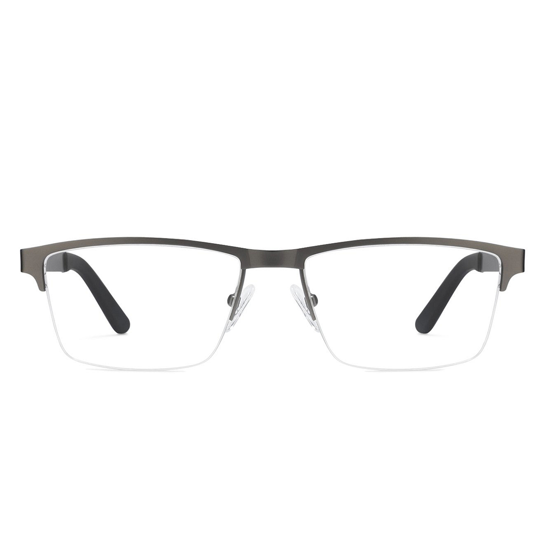 Vincent Chase Online Mid Gunmetal Half Rim Rectangle left side