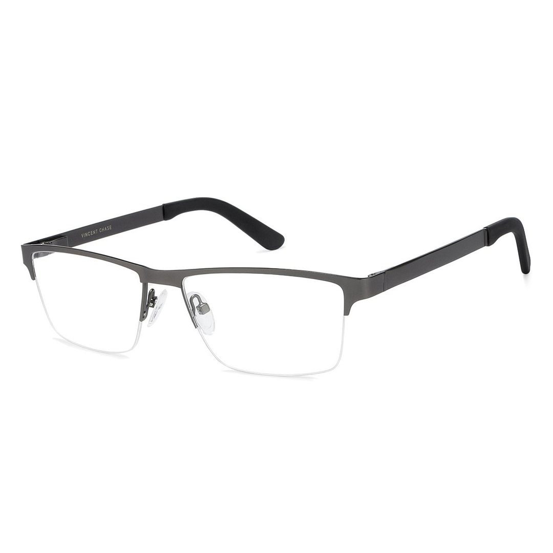 Vincent Chase Online Mid Gunmetal Half Rim Rectangle right side