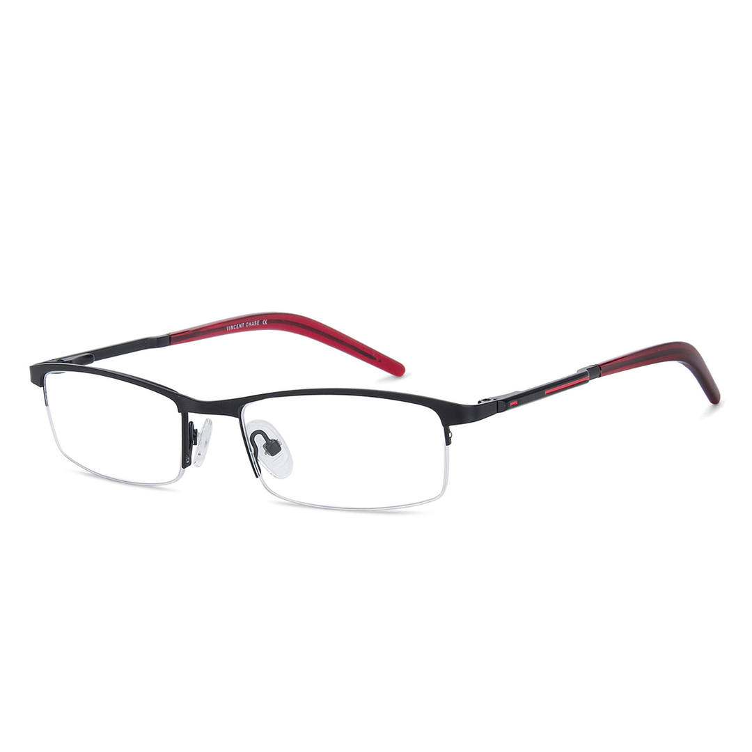 Vincent Chase Online Black Half Rim Rectangle left side