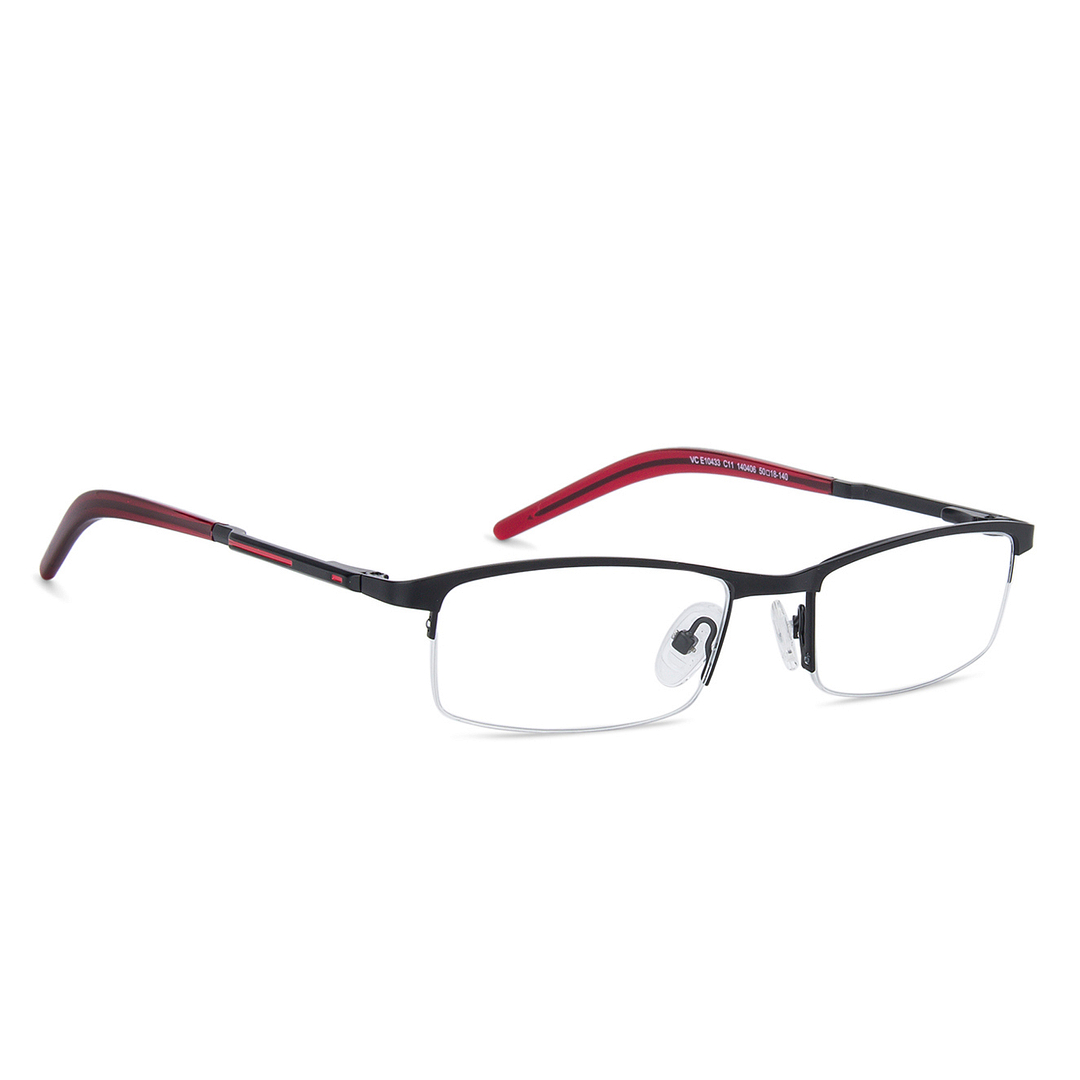 Vincent Chase Online Black Half Rim Rectangle left side