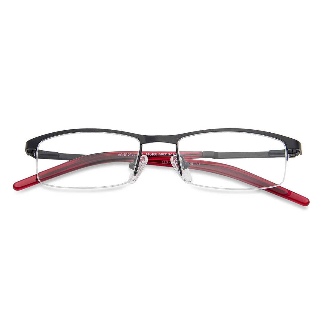 Vincent Chase Online Black Half Rim Rectangle right side