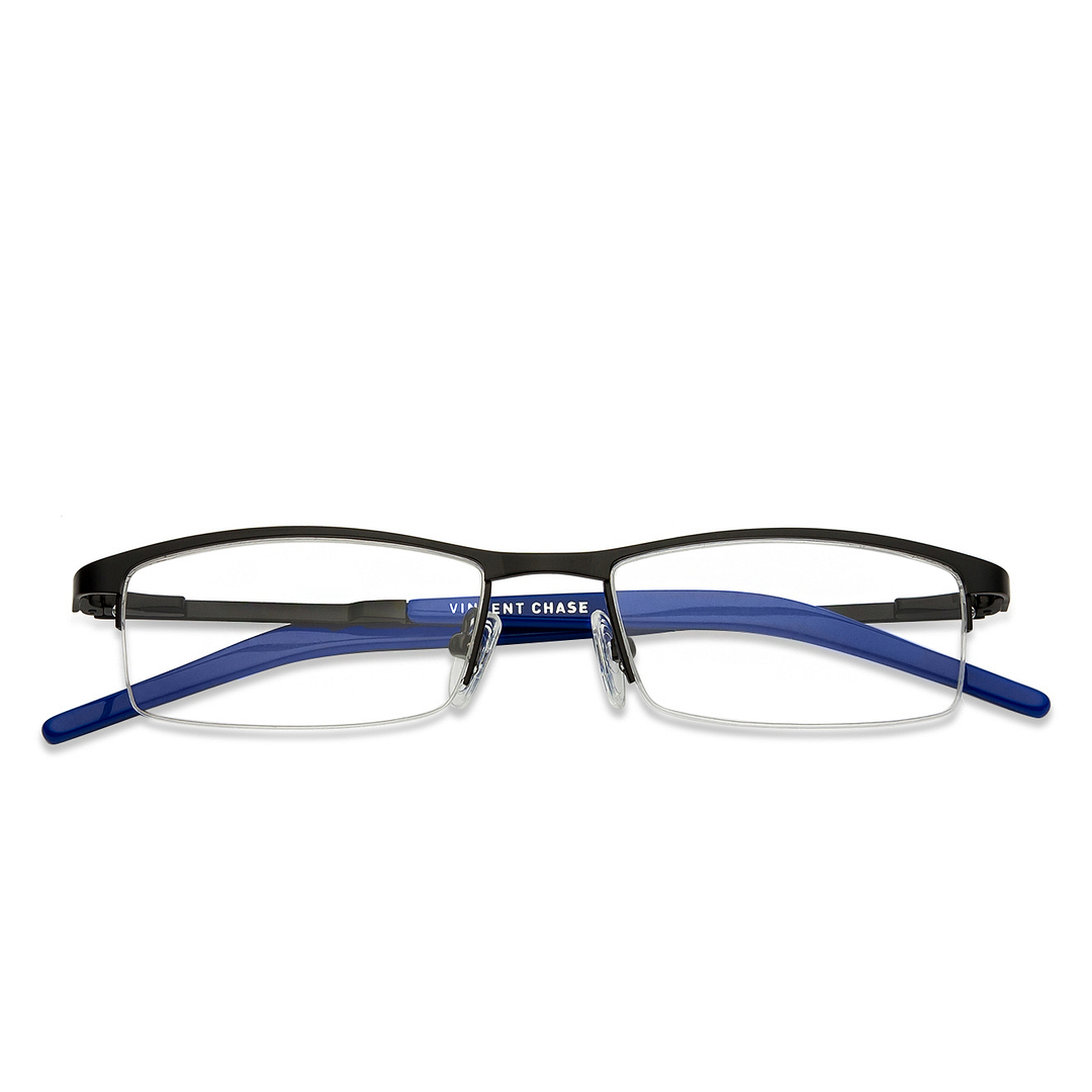 Vincent Chase Online Black Half Rim Rectangle right side