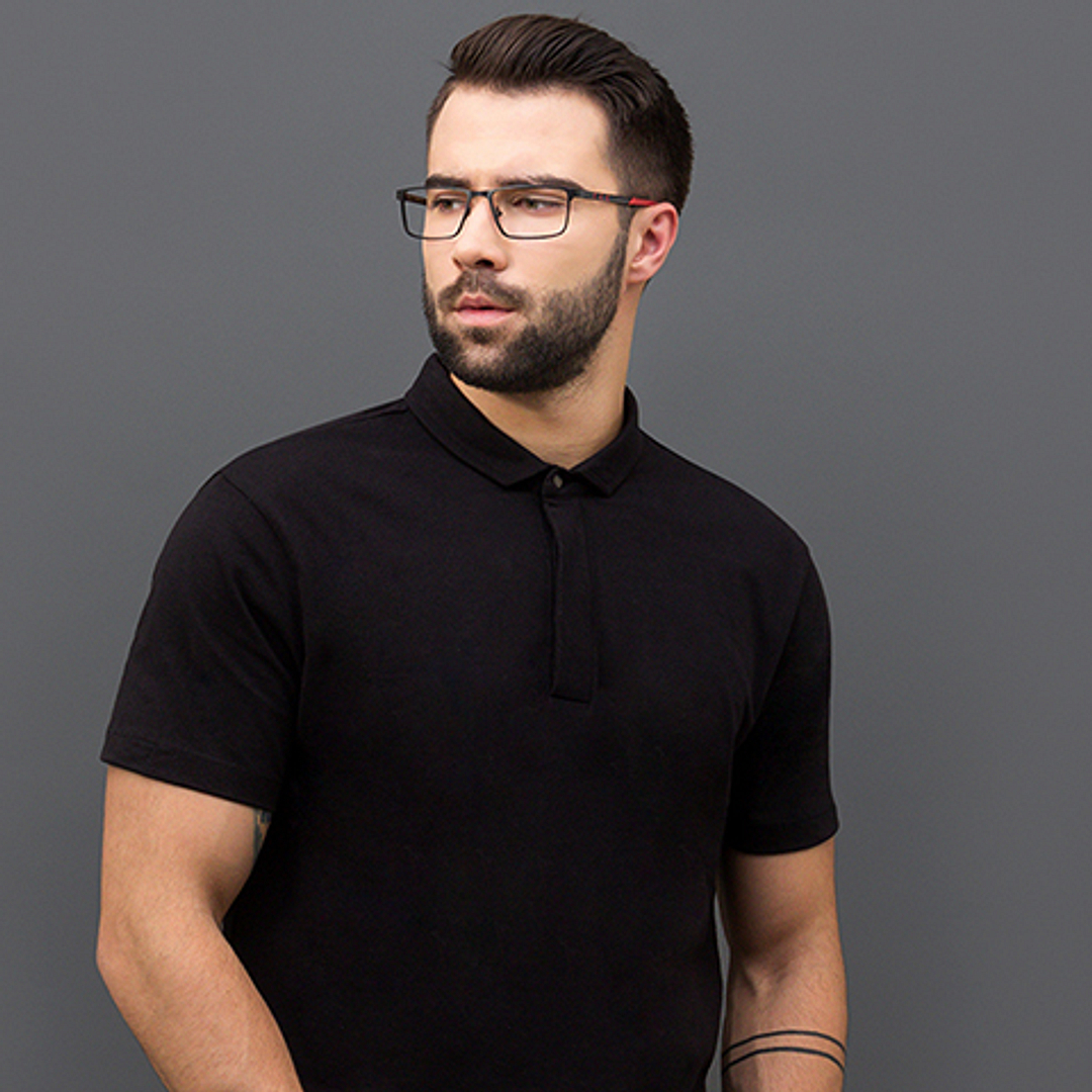 Vincent Chase Online Black Full Rim Rectangle left side