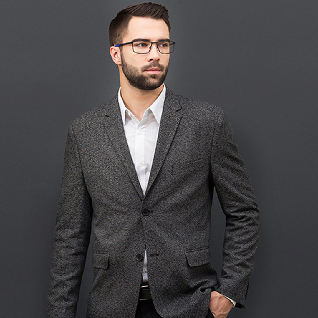 Vincent Chase Online Black Full Rim Rectangle left side