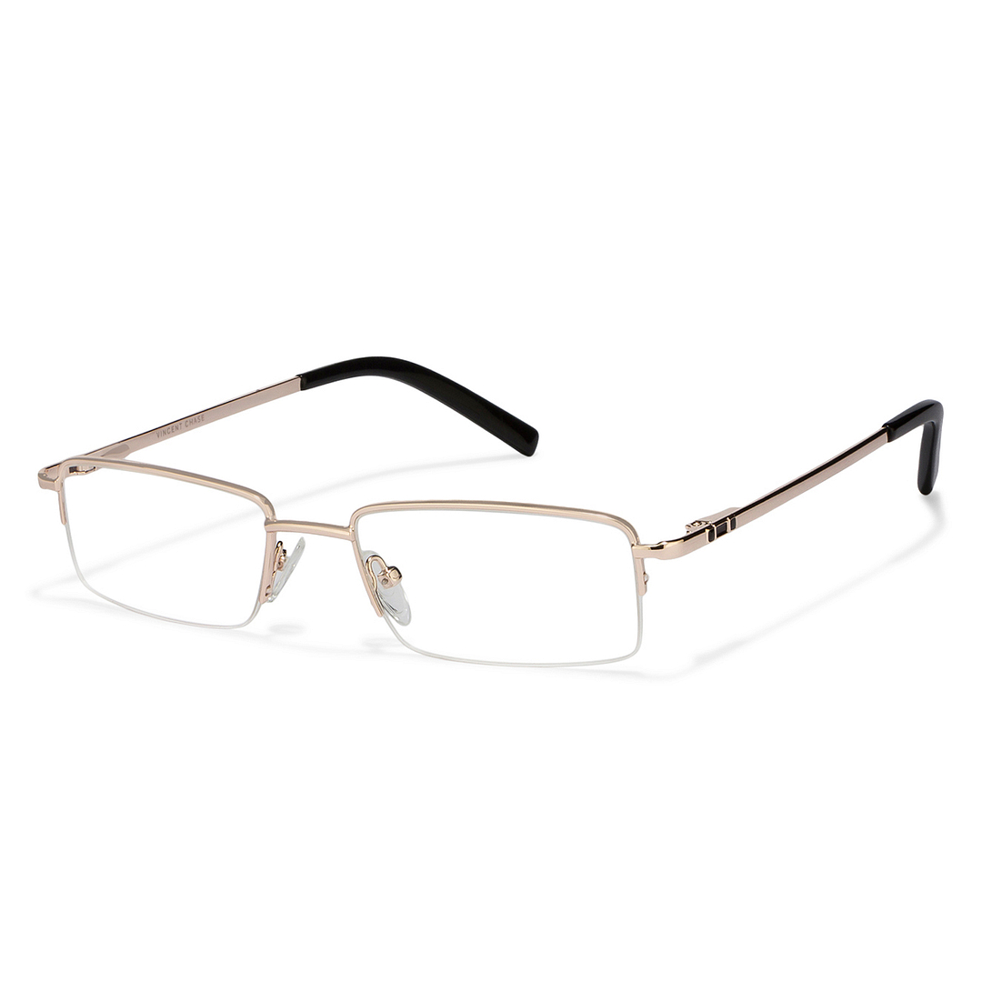 Vincent Chase Online Gold Half Rim Rectangle left side