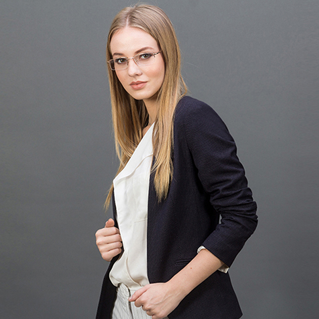 Vincent Chase Online Gold Half Rim Rectangle right side