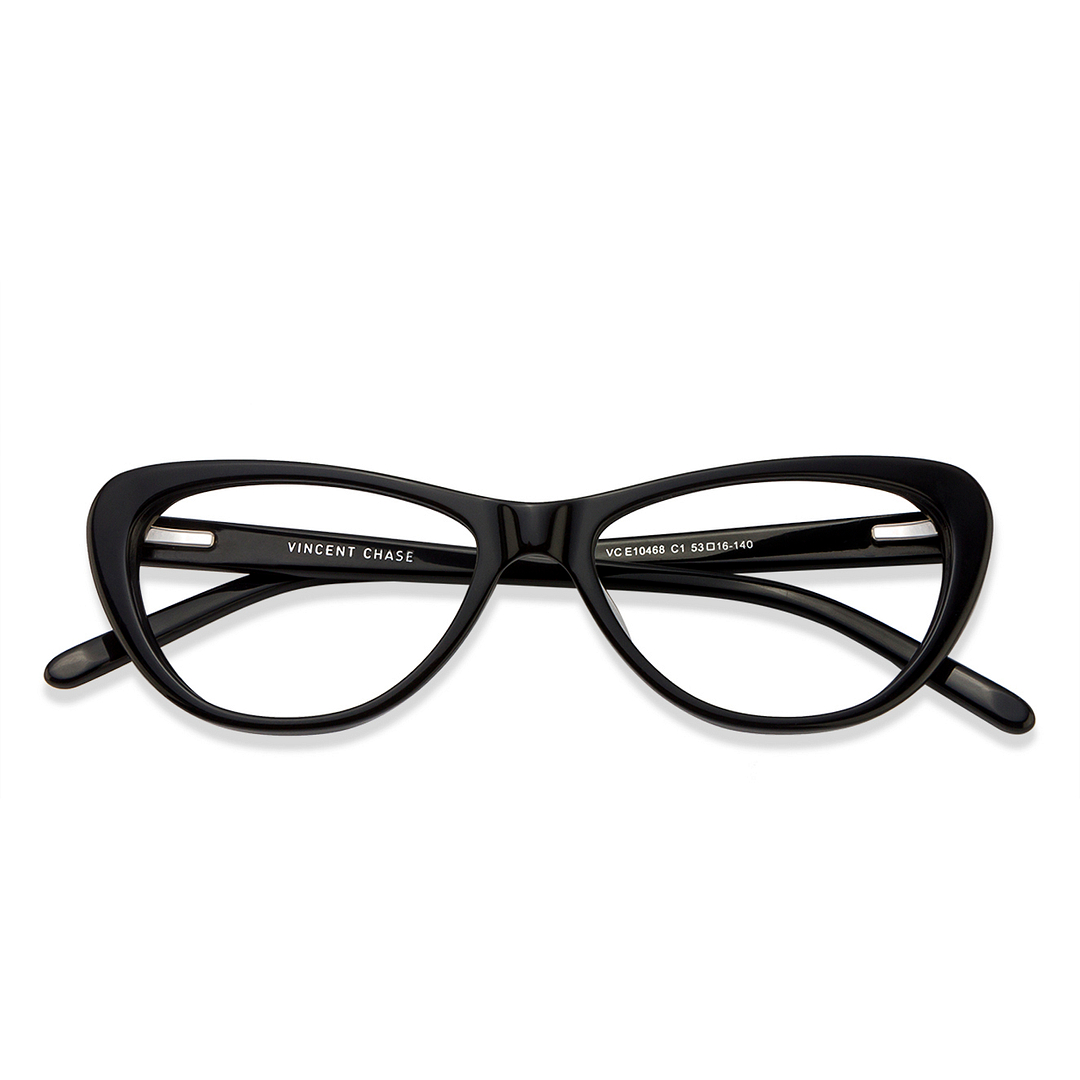 Vincent Chase Online Black Full Rim Cat Eye left side