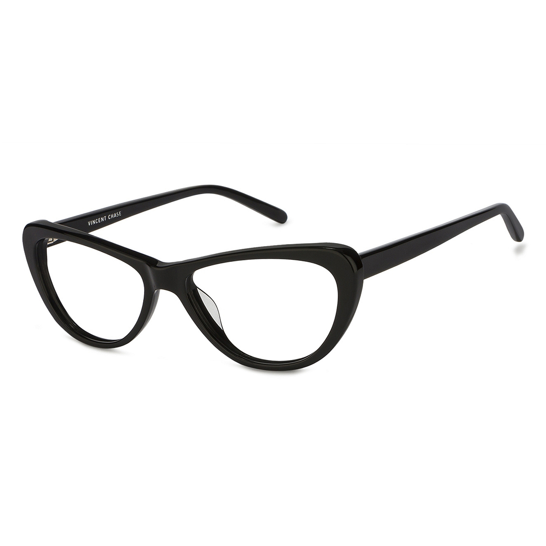 Vincent Chase Online Black Full Rim Cat Eye left side