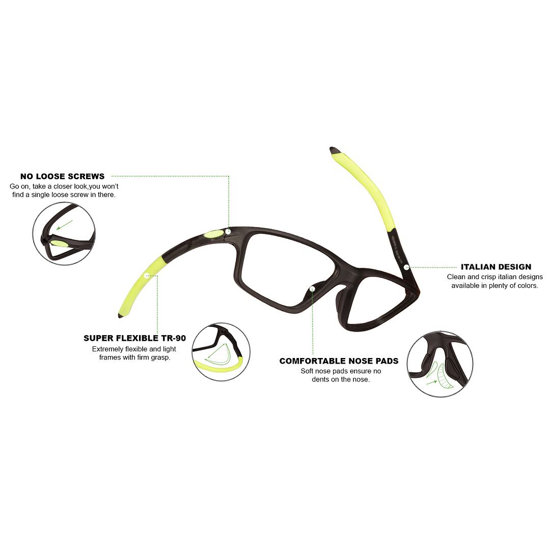 Lenskart Air Online Black Full Rim Rectangle right side