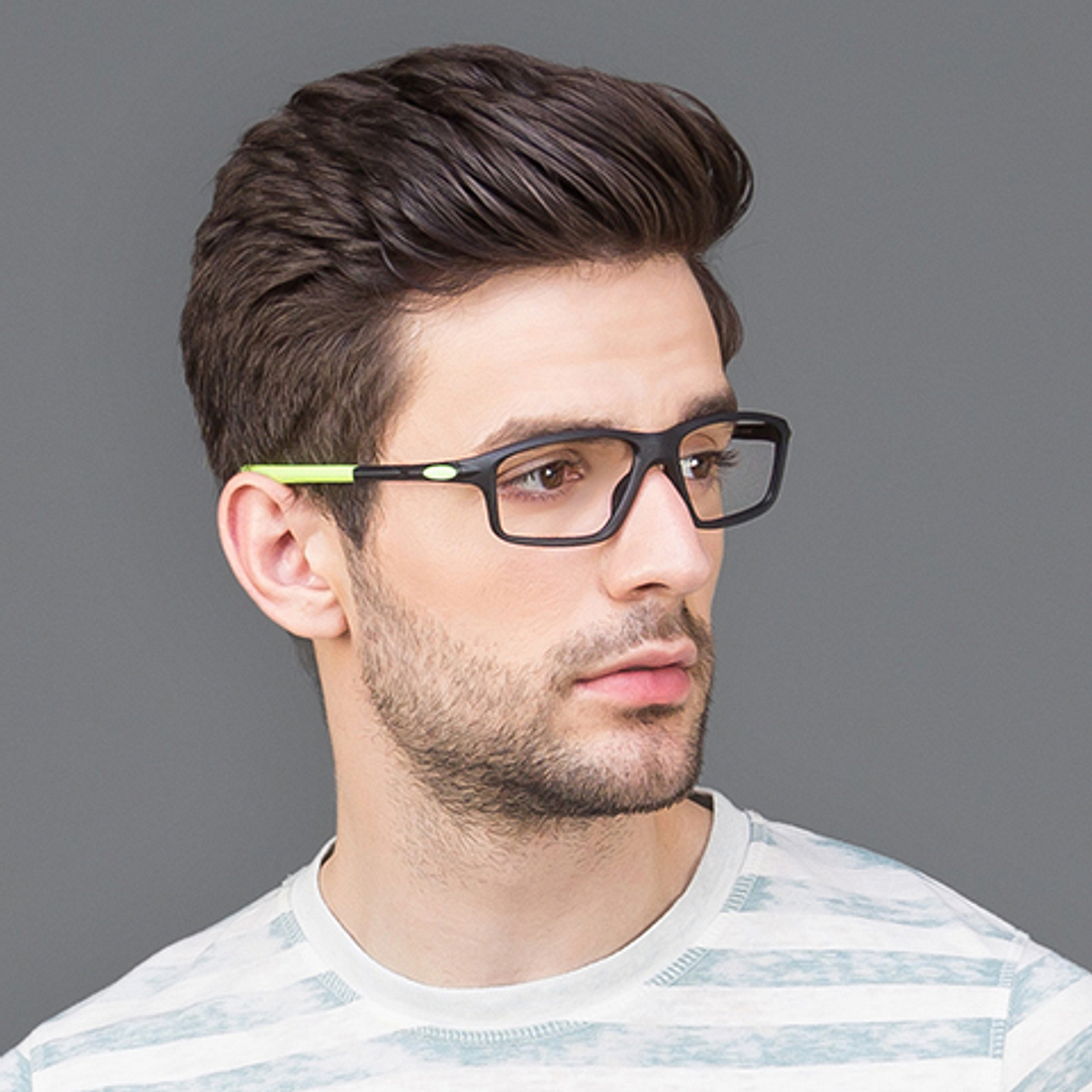 Lenskart Air Online Black Full Rim Rectangle left side