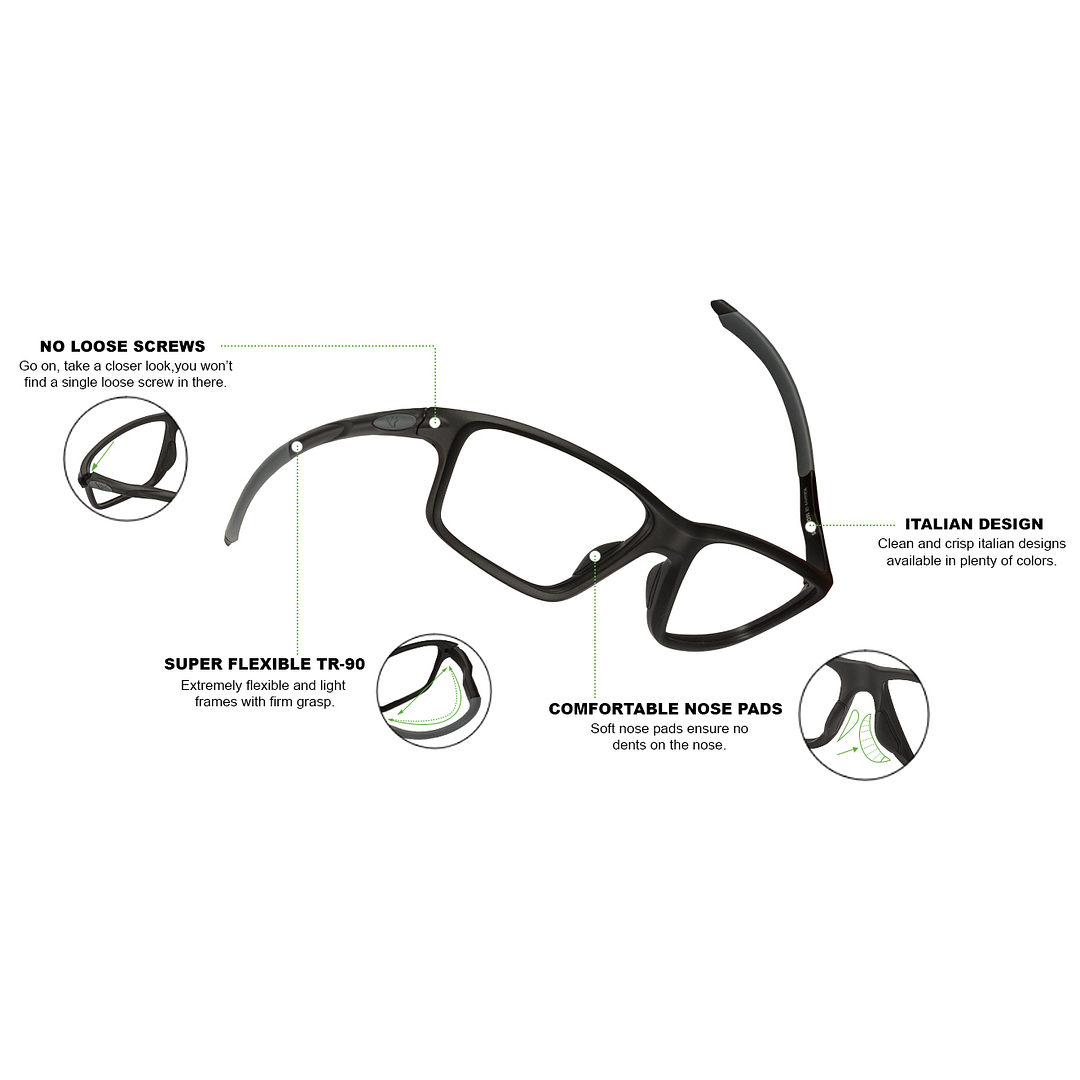 Lenskart Air Online Black Full Rim Rectangle left side
