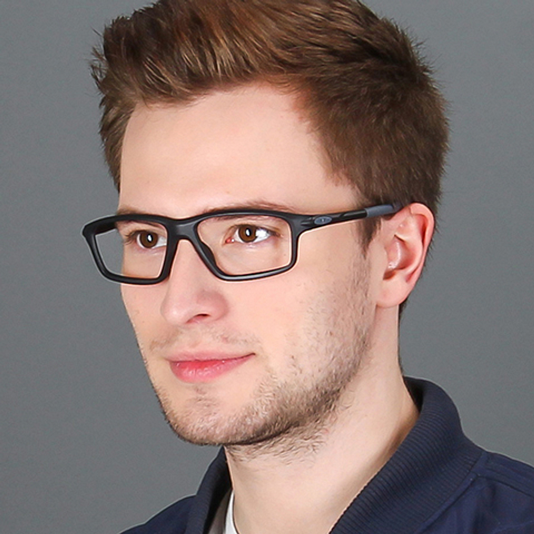 Lenskart Air Online Black Full Rim Rectangle left side