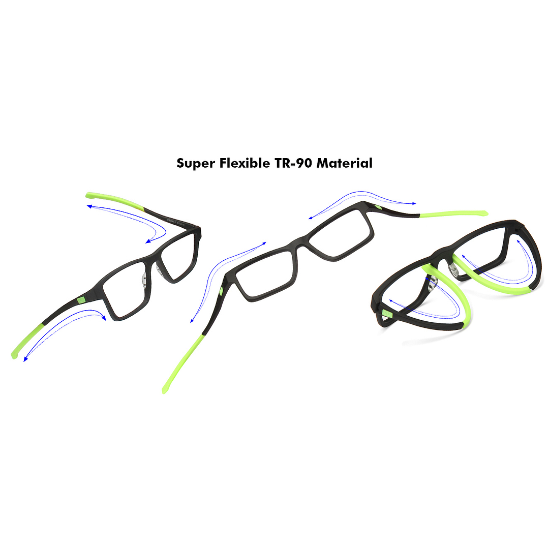 Lenskart Air Online Black Full Rim Rectangle right side