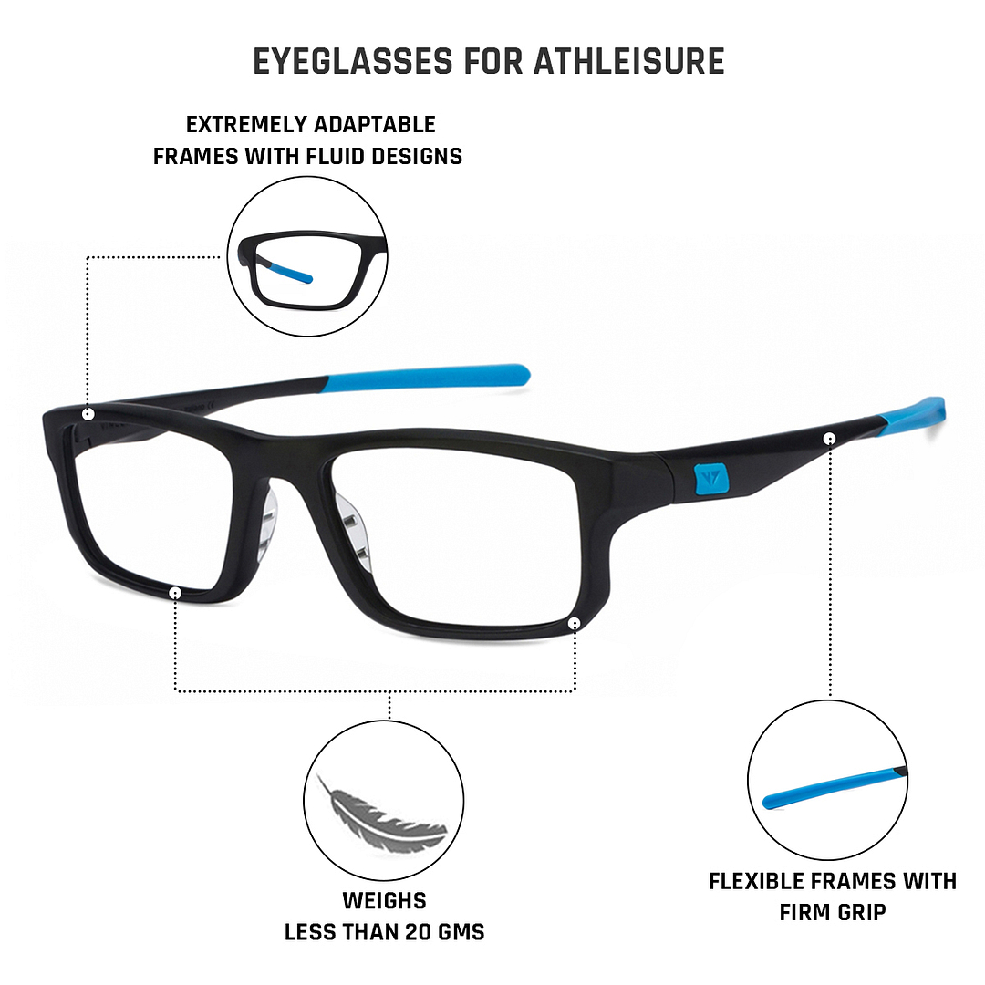 Lenskart Air Online Black Full Rim Rectangle right side