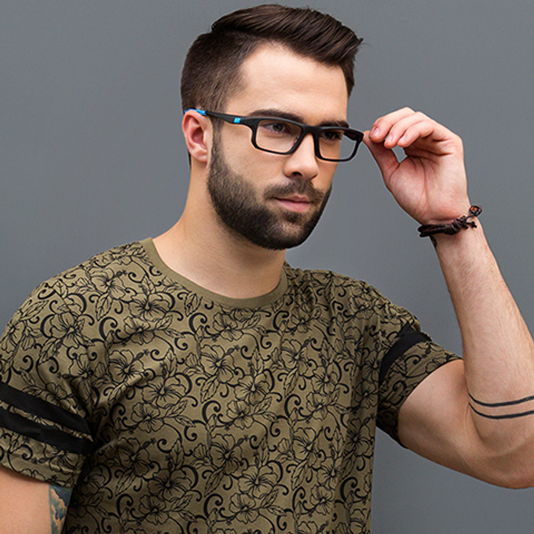 Lenskart Air Online Black Full Rim Rectangle left side