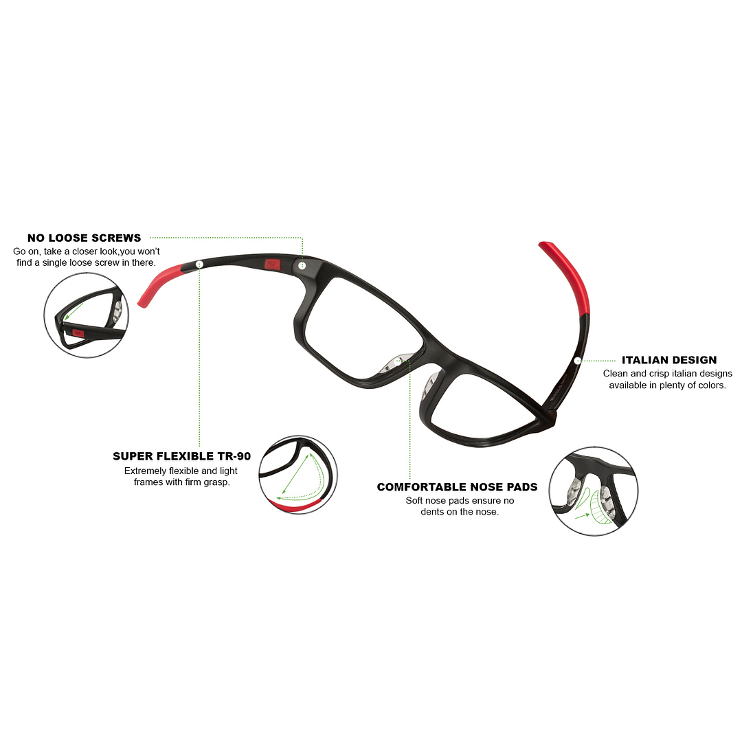 Lenskart Air Online Black Full Rim Rectangle right side