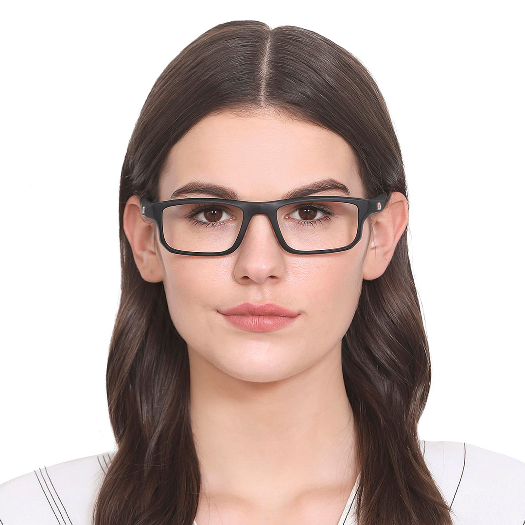 Lenskart Air Online Black Full Rim Rectangle left side