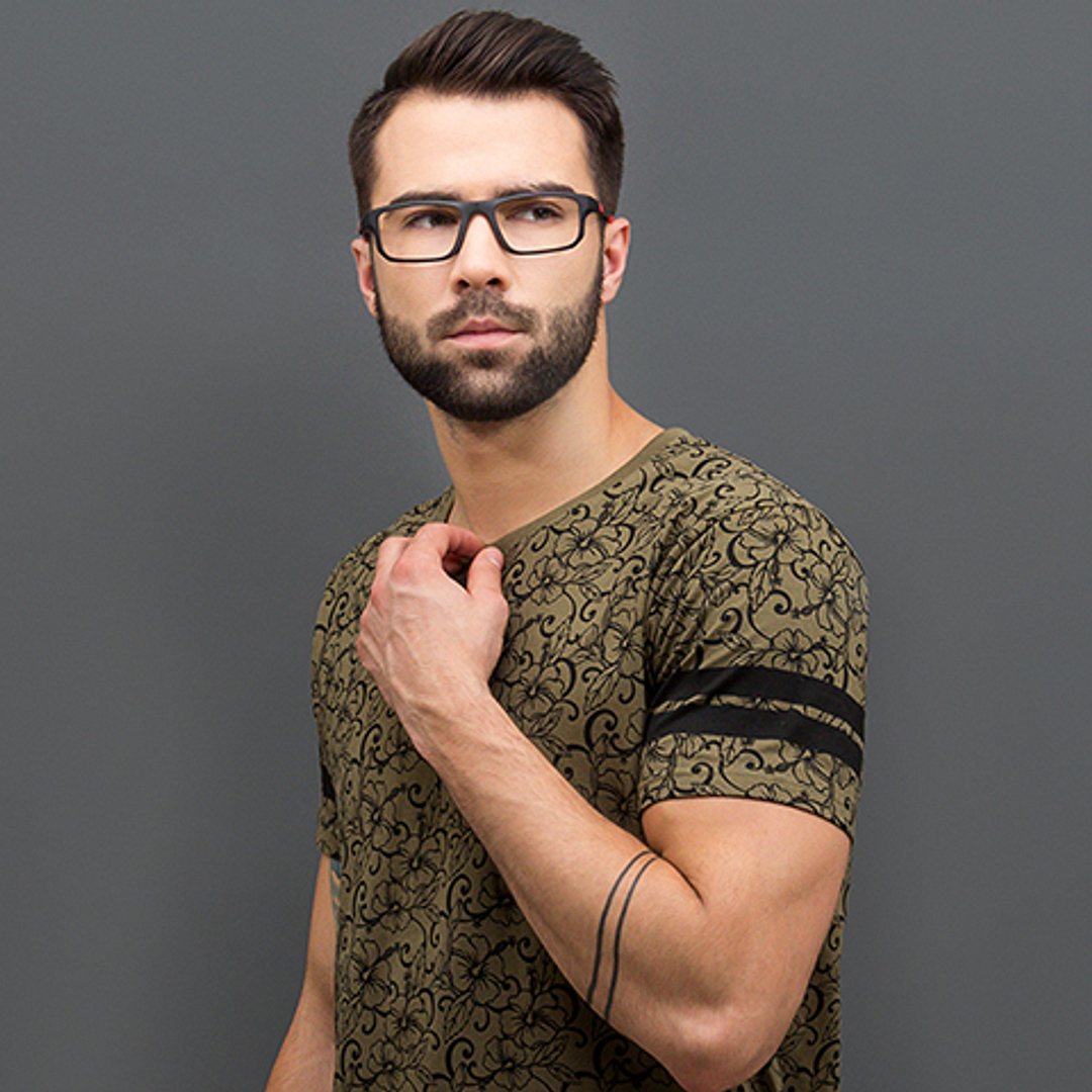 Lenskart Air Online Black Full Rim Rectangle left side