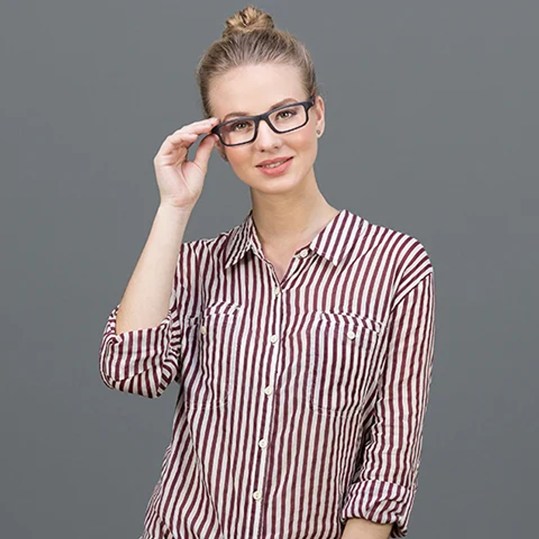 Lenskart Air Online Black Full Rim Rectangle left side