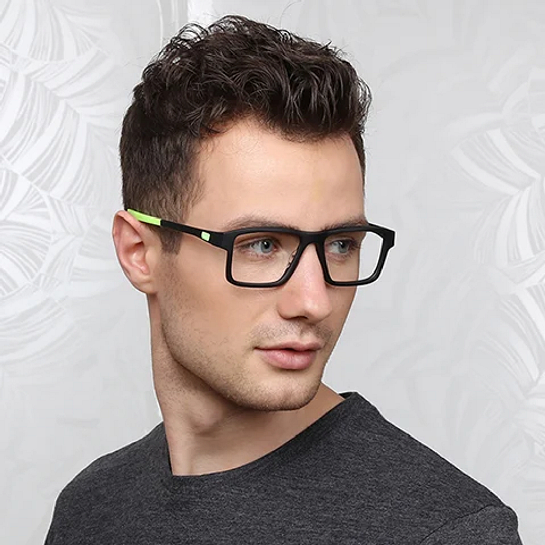 Lenskart Air Online Black Full Rim Rectangle left side