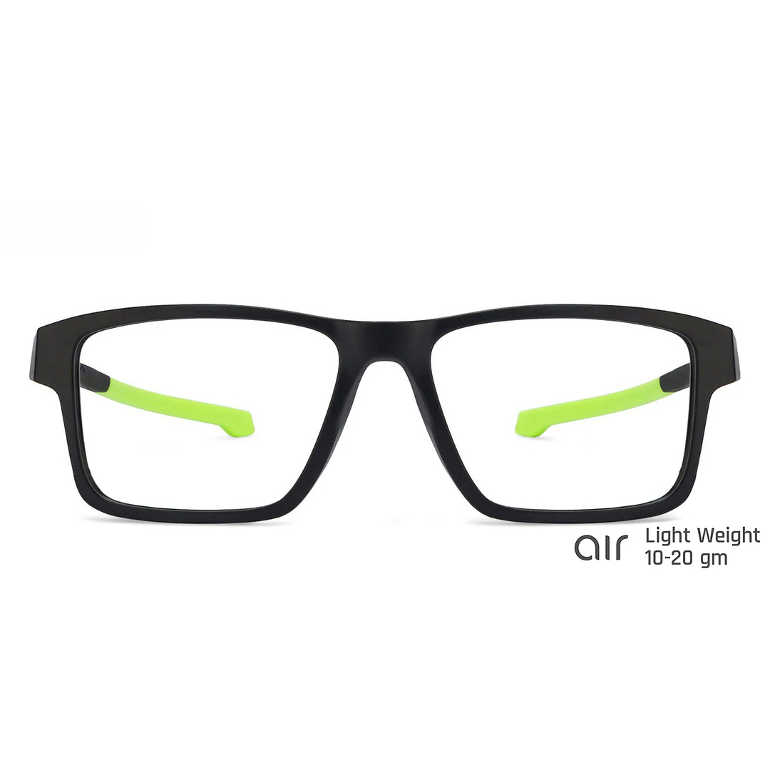 Lenskart Air Online Black Full Rim Rectangle left side