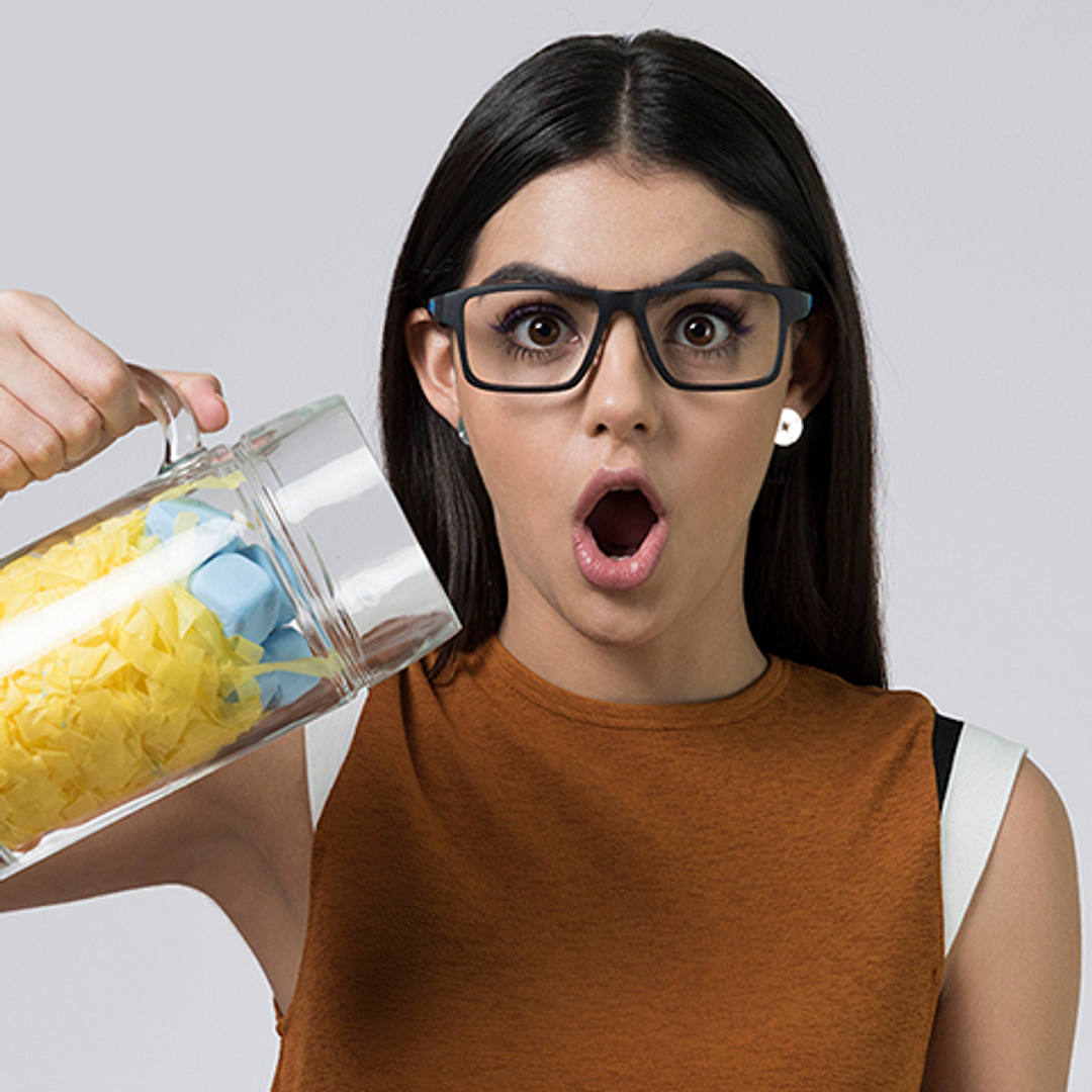 Lenskart Air Online Light Gray Full Rim Rectangle left side