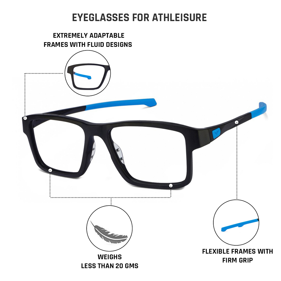 Lenskart Air Online Black Full Rim Rectangle right side