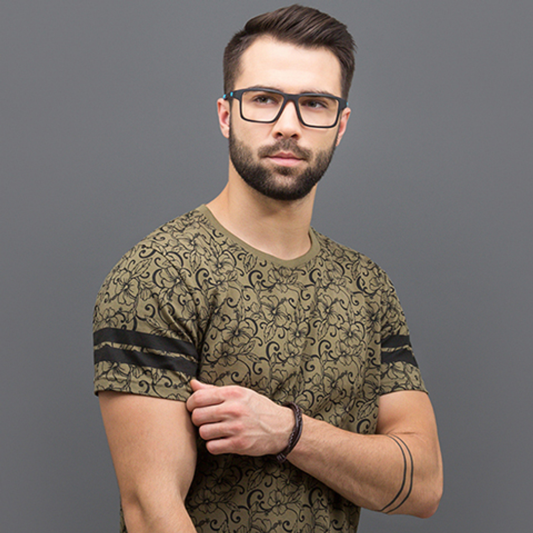 Lenskart Air Online Black Full Rim Rectangle left side