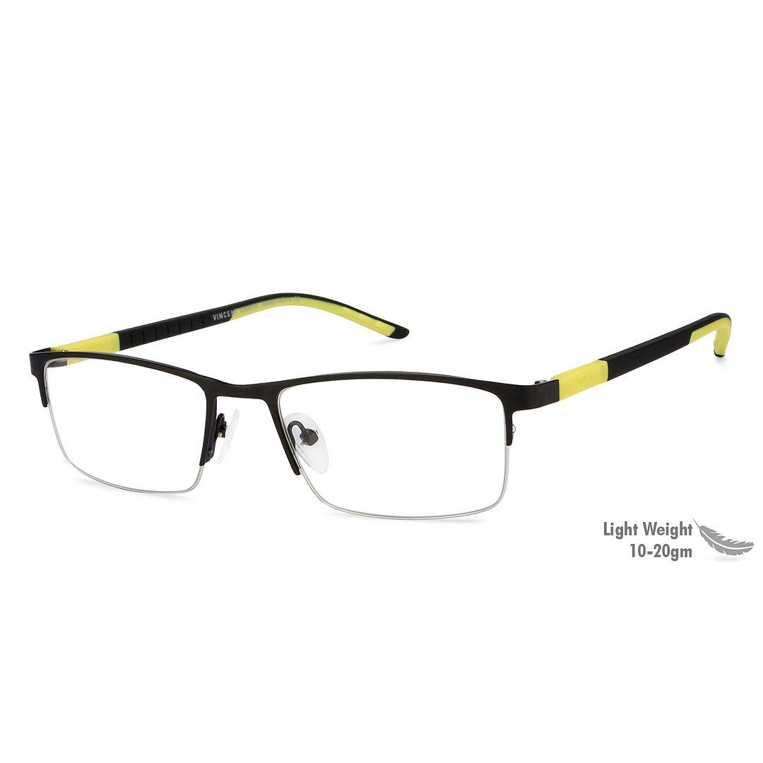 Lenskart Lenskart TOI Special: Black Yellow Half Rim Rectangle Lenskart TOI Special OTHERS VC E10484-C7 right side